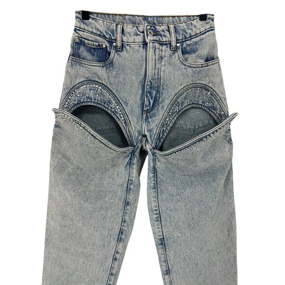 Y/PROJECT Cutout Rhinestone Skinny - Picture 4 of 16